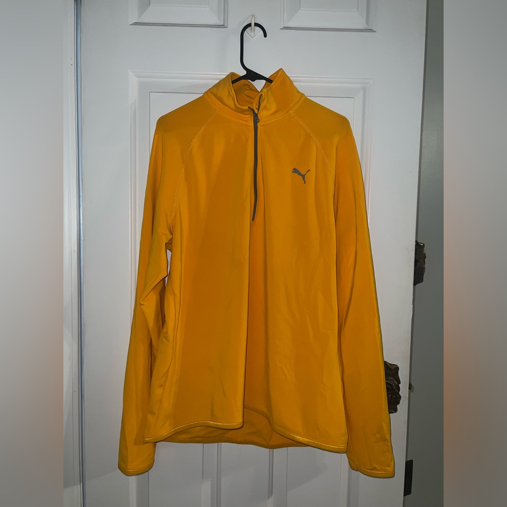 Puma Yellow Pullover Dry Cell 12 Zip